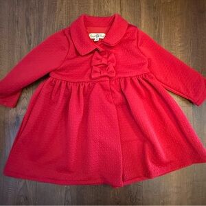 Purple Rose Little Girls Red Dressy Coat Size 2T Holiday Winter